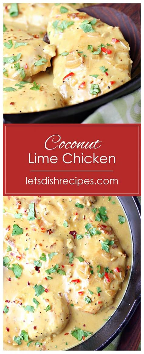 Chicken Thights Recipes, Lime Chicken Recipes, Coconut Lime Chicken, Matchstick Carrots, Diner Recept, Dinner Side Dishes, Lime Chicken, Easy Weeknight Dinner, Winner Winner Chicken Dinner