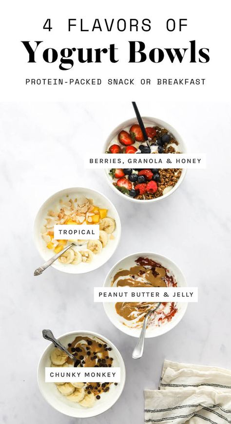 Organic Aesthetic Food, Healthy Breakfast For Work, Yogurt Cereal Bowl, Greek Yogurt Breakfast Recipes, Yoghurt Toppings, Yogurt Bowl Aesthetic, Greek Yogurt Ideas, Breakfast With Yogurt, Yogurt Bowl Recipe