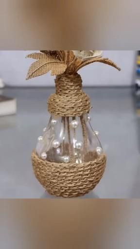 Bulb Craft, Twine Crafts, Candyland Christmas, Diy Glass Bottle Crafts, Jute Crafts, Diy Jar Crafts, Rope Crafts Diy, Diy Bottle Crafts, Christmas Outdoor