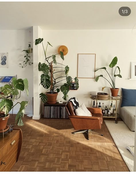 Lots Of Plants, Plant Styling, Living Room Plants, Trendy Home Decor, Home Decor Unique, Apartment Decor Inspiration, Coffee Station, Living Ideas, Trendy Home