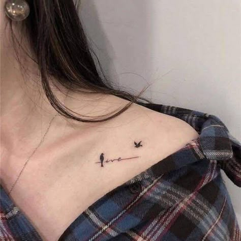 Cute Chest Tattoos, Collar Bone Tattoos, Tattoos About Growth, Tattoos For Females, Small Shoulder Tattoos, Bone Tattoo, Hand Tattoos For Girls, Bone Tattoos, Chest Tattoos For Women