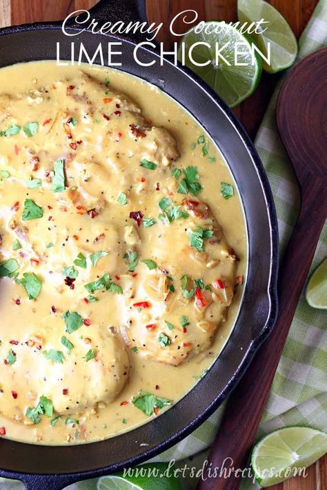 Powdered Coconut Milk Recipes, Whole Chicken Pieces Recipes, Thicken Sauce, Top Dinner Recipes, Lime Chicken Recipes, Coconut Lime Chicken, Chicken Dishes Easy, Coconut Chicken, Curry Dishes