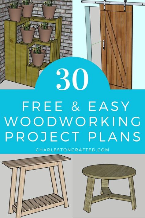 30 free easy woodworking project plans Woodworking Projects Diy Beginner, Restauration Hardware, Printable Woodworking Plans, Easy Woodworking Projects Diy, Small Easy Woodworking Projects, Diy Wood Plans, Bird Houses Ideas Diy, Wood Projects Plans, Woodworking Project Ideas