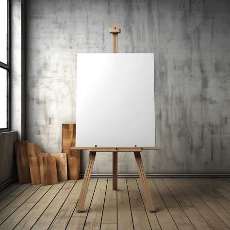 Photorealistic image mockup of a blank canvas Canvas Blank, Arts References, Visual Presentation, Wedding Card Frames, Phone Photo Editing, Canvas Mockup, Phone Photo, Board Stand, Photo Frame Design