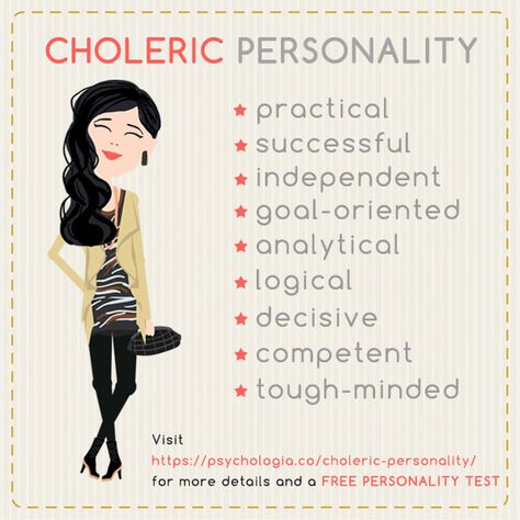 Choleric Personality Infographic #choleric #personality #quiz #test #psychology Choleric Personality, Temperament Types, Type 6 Enneagram, Testing Quote, Free Personality Test, Goal Oriented, Personality Profile, Personality Psychology, Counseling Psychology