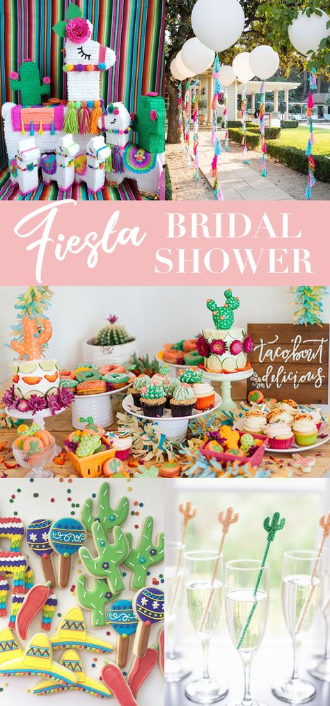 Fiesta, fiesta! Find unique fiesta bridal shower ideas for your fiesta bridal shower! Throwing a Cinco de Mayo party? You'll definitely find some great inspiration for your party! #fiesta #bridalshower #bridalshowerideas #fiestaparty #fiestaideas #bridalshowerdecorations #cincodemayo Fiesta Bridal Shower Ideas, Bridal Fiesta, Bridal Shower Fiesta, Fiesta Wedding Shower, Mexican Fiesta Bridal Shower, Taco Bout Love, Mexican Bridal Showers, Fiesta Shower, Fiesta Bridal Shower