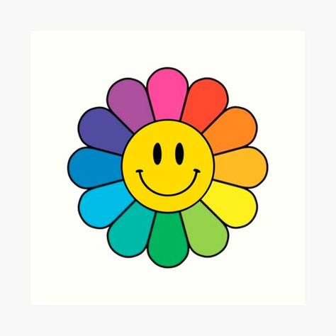 Smiley Flower, Murakami Flower, Hope Poster, Cute Rainbow, Smiley, Rainbow, Wallpapers, Bts, On Twitter