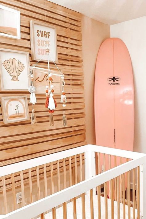 Step into 13 dreamy Coastal Nursery ideas with that special Boho twist, making every nap time a beachside escape. These concepts are perfect for a soothing beach nursery or a vibrant boys or girls surf room. Create a tranquil, coastal nursery space where dreams set sail. #BeachNursery #CoastalRoom Beach Boho Room Decor, Beachy Baby Room, Coastal Cabin Interior, Beachy Girl Nursery, Vintage Coastal Nursery, Coastal Baby Girl Nursery, Beach Nursery Ideas, Beachy Nursery Boy, Beach Themed Nursery Girl