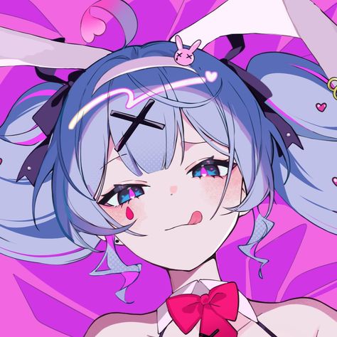 Deco 27, Miku Icon, Rabbit Hole, Hatsune Miku, Not Mine, Anime Character, Anime, Hair, Pink