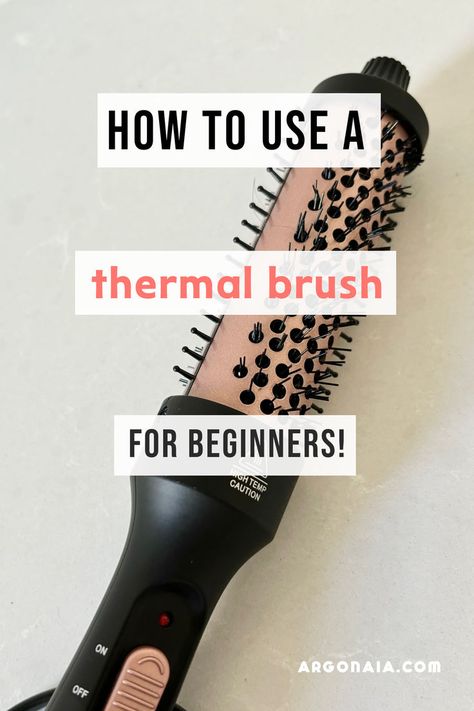 best hair tools Thermal Brush Short Hair, How To Use A Heated Styling Brush, Thermal Hair Brush, Heated Brush Tutorial, Wavytalk Thermal Brush Tutorial, Thermal Brush Tutorial, Thermal Brush Blowout, Styling Tools For Short Hair, Air Dry Hairstyles