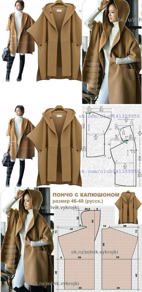 Hooded Jacket Pattern Sewing, Hooded Jacket Pattern, Pola Jaket, Sewing Coat, Projek Menjahit, Coat Sewing, Jacket Sewing, Travel Recipes, Summer Coats