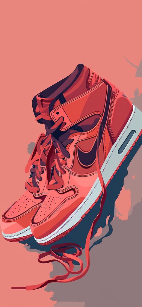 Red Nike Air Jordan Retro 1 Wallpaper - Nike Air Jordan Wallpaper Nike Jordan Wallpaper Iphone, Jordan 1 Wallpaper, Jordan Wallpaper, Air Jordan Red, Sneakers Illustration, Jordan Logo Wallpaper, Air Jordan Retro 1, Sneakers Wallpaper, Nike Art