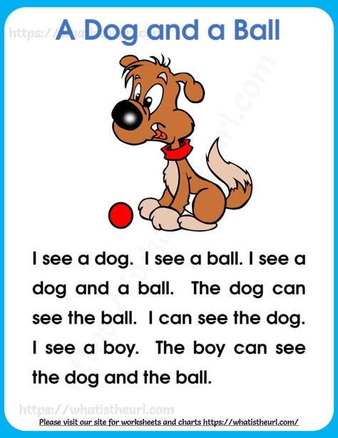 This printable document contains 5 different reading passages for kindergarten kids.  The titles are “A dog and a Ball”, “A Man and his Hat”, “Good Friends”, “Three Good Apples” and “Three Little Birds” English Reading For Kindergarten, Reading Passage For Kindergarten, Phonics Stories For Kids, Short Stories For Kids Kindergartens, Phonic Reading For Kids, Short Readings For Kids, Reading For Preschoolers, Reading For Kindergarten Worksheets, Reading For Beginners Kids