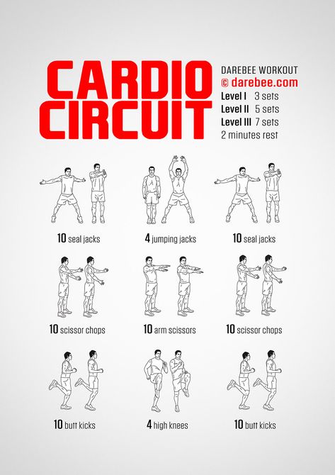 Cardio Circuit Workout Villain Workout, Home Circuit Workout, Cardio Circuit Workout, Aesthetic Workouts, Circuit Workout Gym, Mens Cardio Workout, Fat Loss Cardio, Morning Cardio, Beginner Cardio Workout