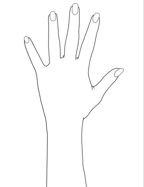 Printable Nail Art, Hand Outline, Tattoo On Hand, Body Outline, Body Template, Tattoo Outline Drawing, Tattoo Templates, Nail Drawing, Body Map