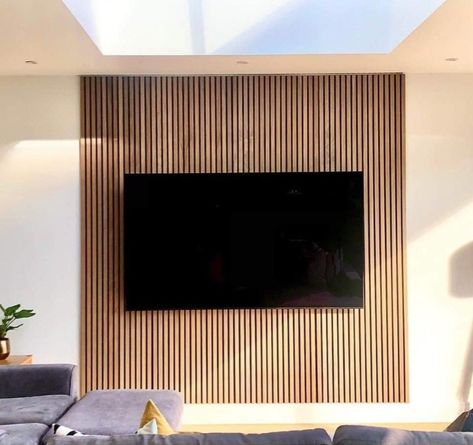 Panel Behind Tv, Panelling Behind Tv, Wall Separation Ideas, Wood Panel Accent Wall, Panel Accent Wall, Wood Paneling Decor, Wall Behind Tv, Family Room Paint Colors, Tv Ideas