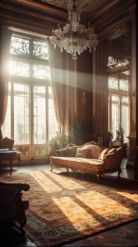 Light streams in through a window into an elegant and decadent living room Interior Design Decor, Casa Vintage, Home Inspo, Dream House Decor, Room Aesthetic, Design Decor, House Inspo, Dream Home Design, My Dream Home