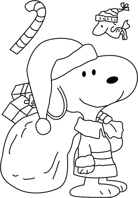 Snoopy Coloring Pages, Santa Coloring, Christmas Coloring Page, Xmas Drawing, Santa Coloring Pages, Free Christmas Coloring Pages, Christmas Coloring Sheets, Peanuts Christmas, Christmas Coloring Books