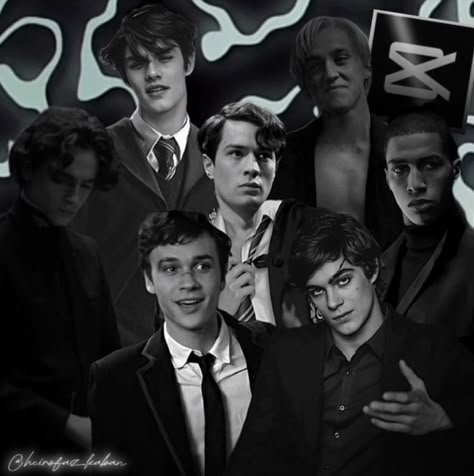 Slytherin Traits, Slytherin Men, Harry Potter Hairstyles, The Slytherin Boys, Slytherin Funny, Slytherin Gang, Benjamin Wadsworth, Slytherin Harry, Fictional Character Crush