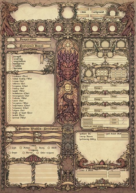 Dnd 5e Character Sheet Printable, Dnd Character Sheet Design, Dnd Runes, Dnd Printables, Rpg Character Sheet, Character Sheet Writing, Dm Ideas, Dnd 5, Dnd Diy