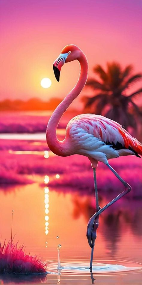 Pink Flamingo Wallpaper, Image Zen, Cute Wallpapers For Android, Flamingo Pictures, Beautiful Flamingo, Pink Flamingos Birds, Flamingo Art Print, Fancy Flamingo, Flamingo Wallpaper