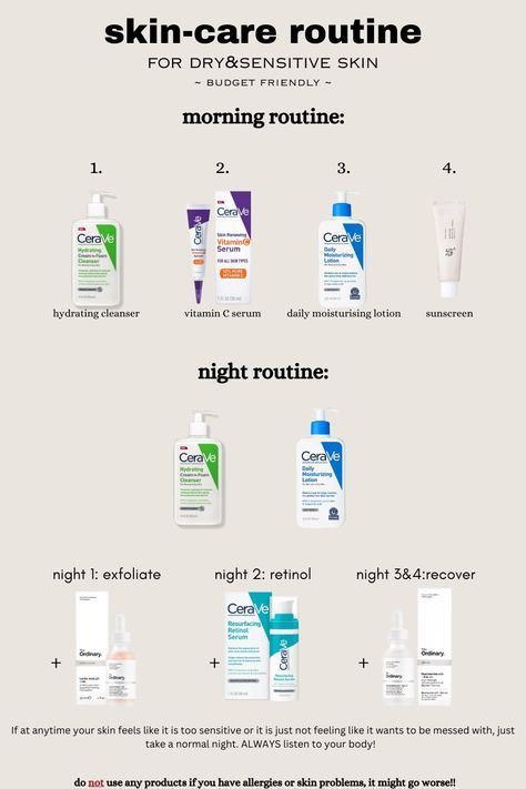 Good Skin Care For Sensitive Skin, Skin Care Routine Sensitive Dry, Skincare Routine For Acne Prone Sensitive Skin, Facial Care For Sensitive Skin, Daily Face Care Routine For Dry Skin, Very Sensitive Skin Care, Sensitive Skin Sunscreen, Cerave Dry Skin Routine, Face Care Routine For Dry Sensitive Skin