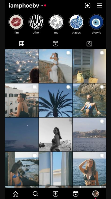 Instagram Feed-Inspo Instagram Feed Ideas Highlights, Aesthetic Instagram Feed Highlights, Instagram Highlight Inspo Aesthetic, Instagram Account Ideas Aesthetic Highlights, Summer Ig Feed Aesthetic, Pinterest Instagram Feed, Vsco Layout Ideas, Insta Highlight Ideas Aesthetic, Insta Carousel Ideas