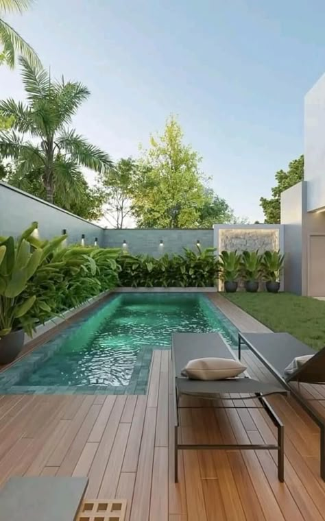 Small Pools Backyard, Kleiner Pool Design, Dream Backyard Pool, Pools Backyard Inground, Small Swimming Pools, Pool Landscape Design, Small Pool Design, Pool Landscape, Backyard Pool Landscaping