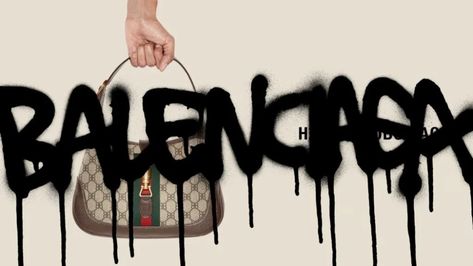 Gucci X Balenciaga, Gucci Shopping Bag, The Hacker, Gucci Brand, Pop Up Stores, Match Making, French Fashion, Light Beige, Balenciaga