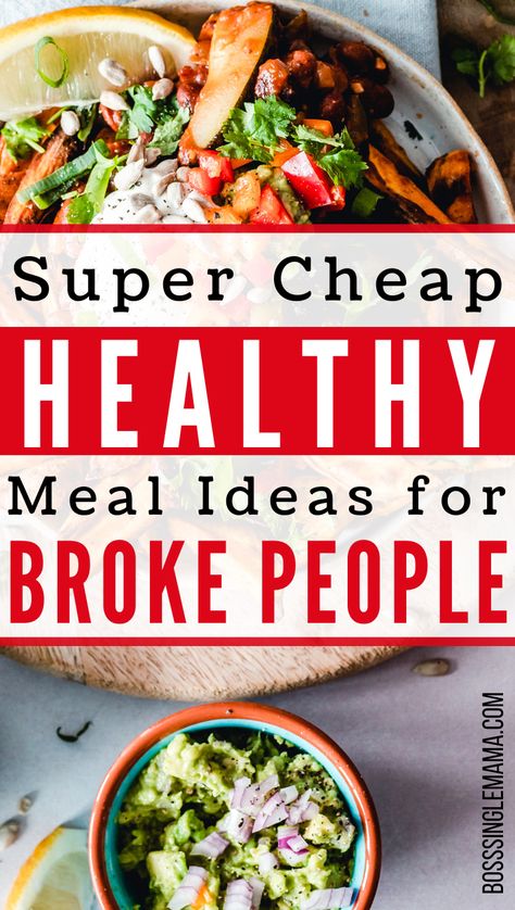 Cheap Easy Healthy Meals, Cheap Healthy Dinners, Dirt Cheap Meals, Makanan Rendah Kalori, Cheap Meals To Make, Healthy Meal Ideas, Food Budget, Budget Family Meals, Meals To Make