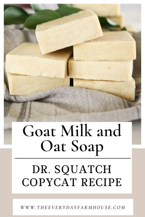 Goat Milk and Oat Soap recipe Oat Milk Soap Recipe, Cold Process Goats Milk Soap Recipe, Fresh Goat Milk Soap Recipe, Goat Milk Soap Recipe Cold Process, Goat Milk Lotion Bar Recipe, Cold Process Soap Making, Goat Milk Shampoo Bar Recipe, Goat Soap Recipe, Goats Milk Recipes