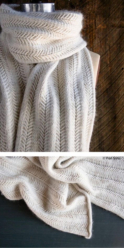 Purl Bee, Knitting Patterns Free Scarf, Purl Soho, Knitted Scarves, Scarf Patterns, Free Scarf, Knit Scarves, Minecraft Pixel Art, Scarf Knitting