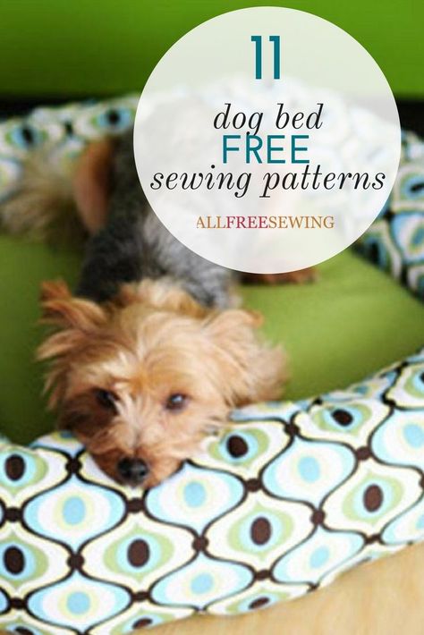 Download one of our free dog bed patterns! These sewing patterns for your pup will keep them comfy and cozy. Dog Bed Sewing, Dog Bed Pattern, Sewing Patterns Free Dog, Dog Bed Sewing Pattern, Dog Beds Homemade, Knitting Patterns Free Dog, Dog Bedroom, Diy Pet Bed, Dog Sewing Patterns