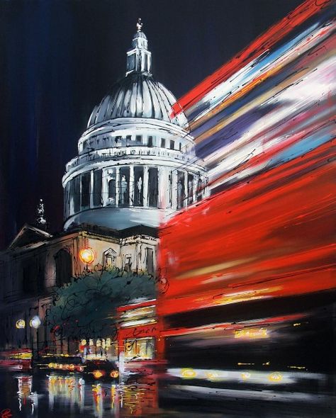 On Route Paul Kenton Paul Kenton, Transport Art, London Painting, Alevel Art, Art A Level, Landmarks Art, Art Alevel, My Surroundings, A Level Art Sketchbook