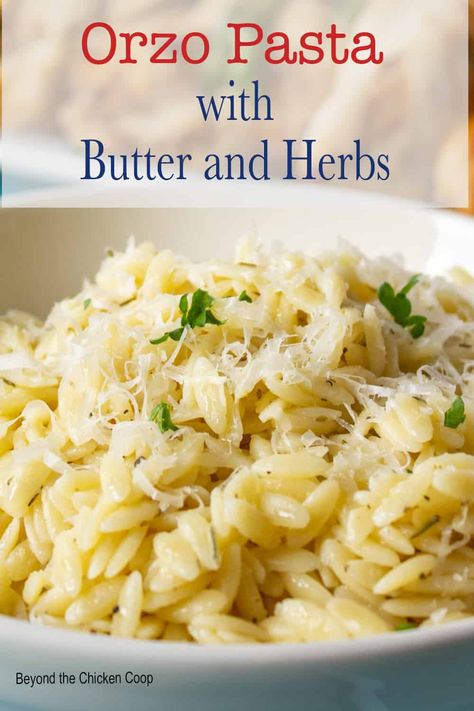 Orzo Side Dish, Orzo Side, Orzo Recipes Side, Orzo Pasta Recipe, Pasta With Butter, Creamy Orzo Pasta, Easy Orzo, Orzo Pasta Recipes, Orzo Dishes