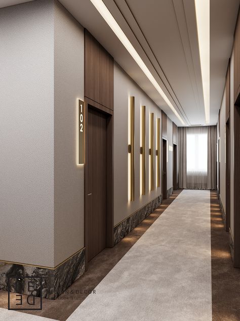 Elevator Lobby Design, Hotel Room Interior, Interior Hotel, Hotel Corridor, Hotel Lobby Design, Hotel Hallway, Lobby Interior Design, Corridor Design, Hospital Interior