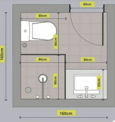 Small Bathroom Plans, Bathroom Layout Plans, Toilet And Bathroom Design, Bathroom Design Styles, Small Bathroom Layout, Small Bathroom Interior, Bathroom Dimensions, Bathroom Floor Plans, Bathroom Plans