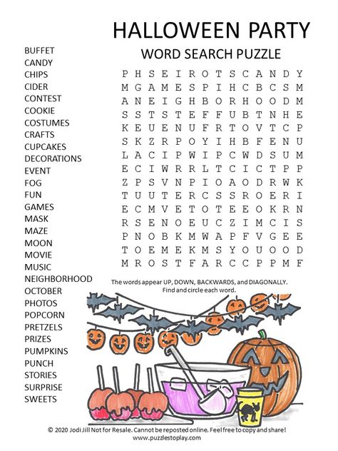 October Word Search, Cross Word Puzzles, October Word Search For Kids, Halloween Puzzles For Kids, Halloween Crossword, Halloween Word Search Free Printable, Halloween Puzzles Printables, Halloween Word Search Printables, Word Search Halloween