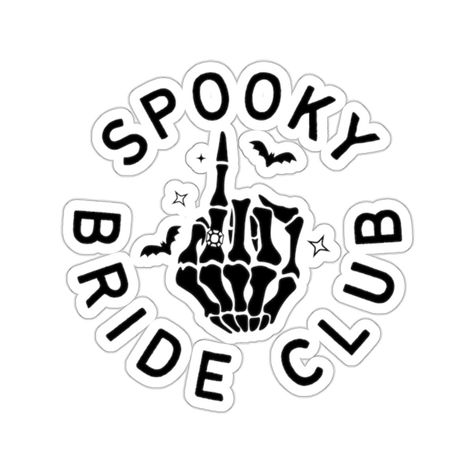 ️🎃 Embrace the hauntingly beautiful journey to matrimony with our "In My Spooky Bride Era" sticker - the quintessential bachelorette gift for the bride-to-be with a love for all things Halloween! As she revels in the engagement bliss and prepares for her Halloween-themed bachelorette bash or bridal shower. Dark Themed Bachelorette Party, Haunted Bachelorette Party, Spooky Bridal Shower Ideas, Gothic Bridal Shower Ideas, Bridal Stickers, She Found Her Boo, Spooky Bachelorette Party, Bride Stickers, Spooky Bride