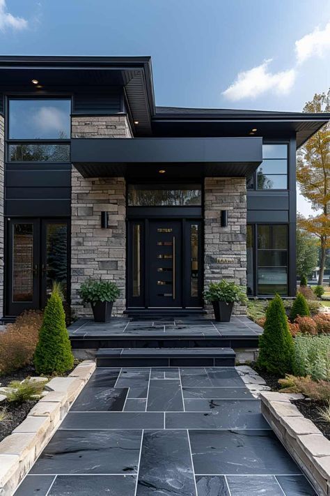 Front Entryway Ideas Exterior, Entrance Styling, Modern Front Door Ideas, House Flipper, Exterior Door Designs, House Main Door, House Front Door Design, Main Entrance Door Design, Modern Entry