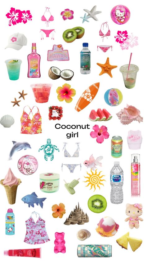 Nestle Pure Life, Summer Accessories Beach, Coconuts Beach, Coconut Dream, Tropical Girl, Family Party Games, Beach Room, Hawaiian Tropic, Beach Fits