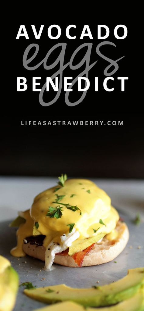 Easy Eggs Benedict Recipe, Avocado Eggs Benedict, Banana Breakfast Recipes, Easy Lunch Box Recipes, Blender Hollandaise, Easy Eggs Benedict, Benedict Recipe, Avocado Eggs, Eggs Benedict Recipe