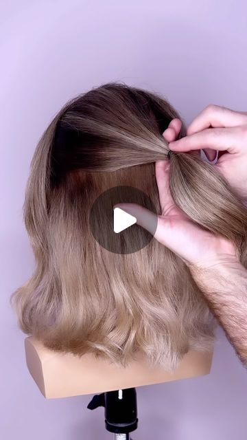 Joseph I'Anson on Instagram: "Who struggles getting Short Mid-length hair into a hairup? Well Im here show you just how easy it can be with my easy to follow hair tutorial. This faux braid is soo beautiful and perfect for whatever the occasion dress it up dress it down it’s always going to look fabulous!!!! What do you guys think of this style? L’IMAGE Mannequin - “DENISE” from @equip_the_creative use code Joseph10 at the checkout to get 10% off your order. Created using @revlonprofessionaluk style Masters. #hairinspo #hairtutorial #beyondtheponytail #reel #reelitfeelit #hairup #hairups #hairupdo #updo #updos #updotutorial #bridalhair #hairideas #weddinghairdo #weddinghair #bohohair #bohowedding #shorthair #bridalhairinspo #igreels #upstyle #hairwedding #hairupdostyle #updostyles #sh Upstyles For Short Hair, Short Hair Updo Easy, Fine Hair Updo, Faux Braid, Medium Length Hair Up, Easy Hair Dos, Love Hairstyles, Short Hair Updo Tutorial, Easy Updos For Medium Hair