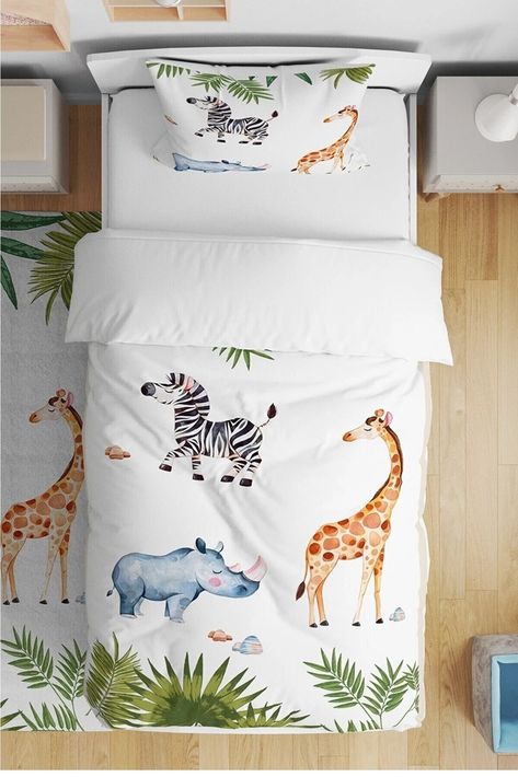 Animal bedding set,Children Bedding Set,Baby Cot Bedding,Single Baby Boy Bedding,Duvet Cover, Nursery Bedding Set, Animal Print Bedding by Apedecor on Etsy Bedding Jungle, Single Bedding Sets, Cot Bedding Sets, Animal Print Bedding, Baby Cot Bedding, Baby Boy Bedding, Toddler Bedding, Toddler Boys Room, Baby Crib Bedding