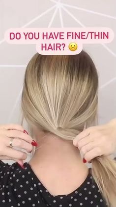 Easy Fine Hair Updo Simple, Up Do Fine Hair Easy, Updos For Fine Hair Easy, Low Bun Hairstyles Fine Hair, Fine Hair Hairdos, Wedding Hair Thinning Hair, Easy Low Bun For Fine Hair, Hair Updo 2024, Bun Hairstyles For Thinner Hair