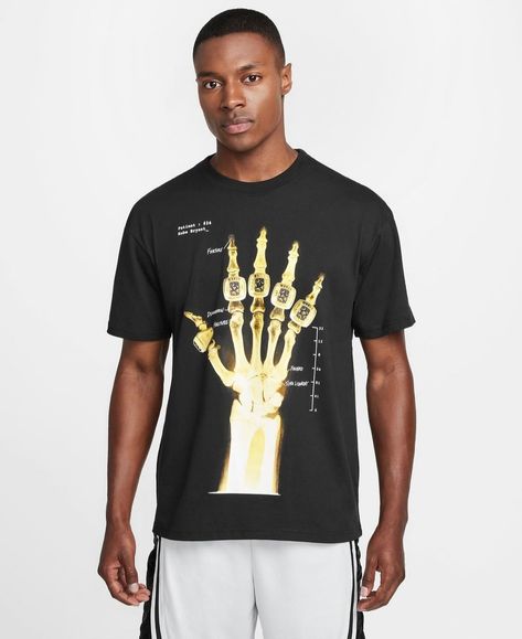 Nike Kobe “Broken not beaten” xray hand tee, originally intended to release in 2011 for Nike Basketball via @outlandermagazine Kobe Shirt, Outfit London, Tshirt Nike, Nba Shirt, Nba Shirts, Streetwear Fall, Nike Jordan Retro, Basketball Ball, Skeleton Shirt