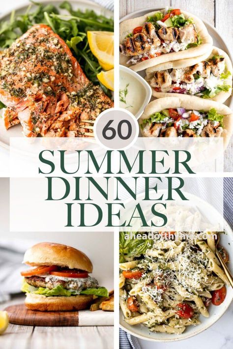 Light Summer Dinners, Summer Dinner Ideas, Easy Summer Dinners, Spring Dinner, Healthy Summer Dinners, Summer Recipes Dinner, Easy Summer Meals, Summer Eating, Idee Pasto Sano