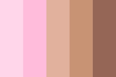 Pink And Brown Color Palette, الفن الرقمي, Pink Color Palette, Brown Color Schemes, Nails Brown, Hex Color Palette, Color Palette Challenge, Colour Pallets, Pink Color Schemes