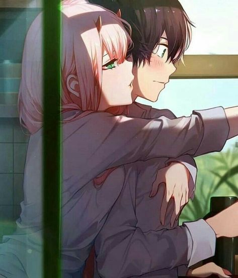 Zero Two And Hiro, Hiro X Zero Two, Futurisme Retro, Harry Potter Anime, Zero Two, Anime Love Couple, Dessin Adorable, Darling In The Franxx, Anime Couples Manga