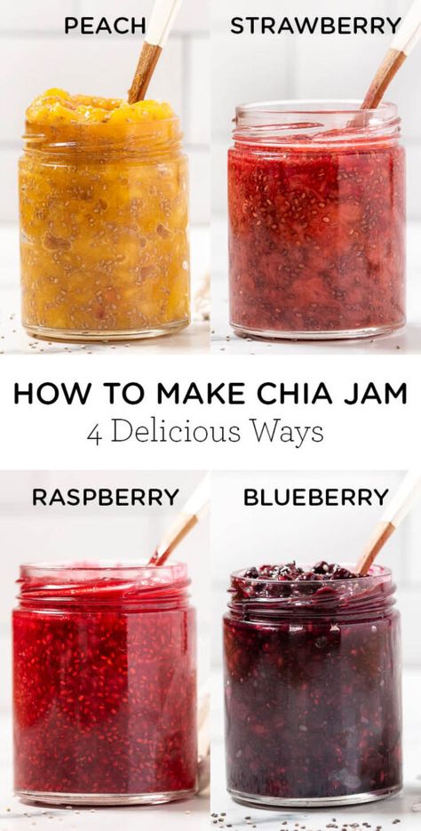 Chia Seed Jam Recipe, Ella Vegan, Strawberry Chia Jam, Chia Recipes, Chia Seed Jam, Chia Recipe, Chia Jam, Chia Seed Recipes, Simply Quinoa